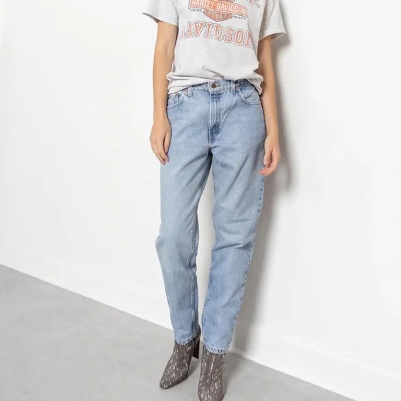 📌 Vintage 90s Levi’s 551 Relaxed Fit Tapered Leg Denim Jeans Women’s 6 Short S - Picture 2 of 12